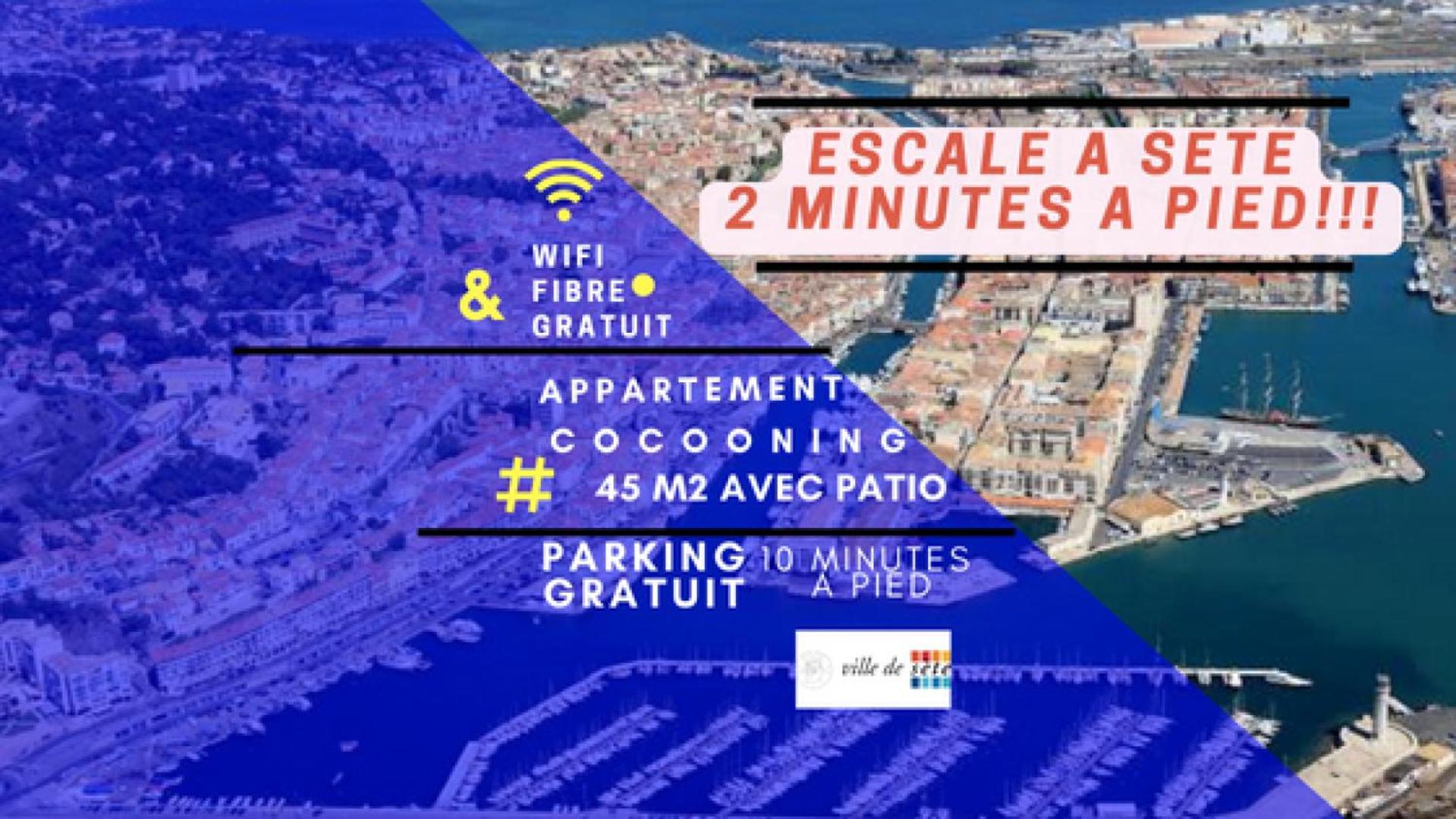 Splendide T2 Neuf Coocoonig Avec Petit Patio Apartman Sète Kültér fotó